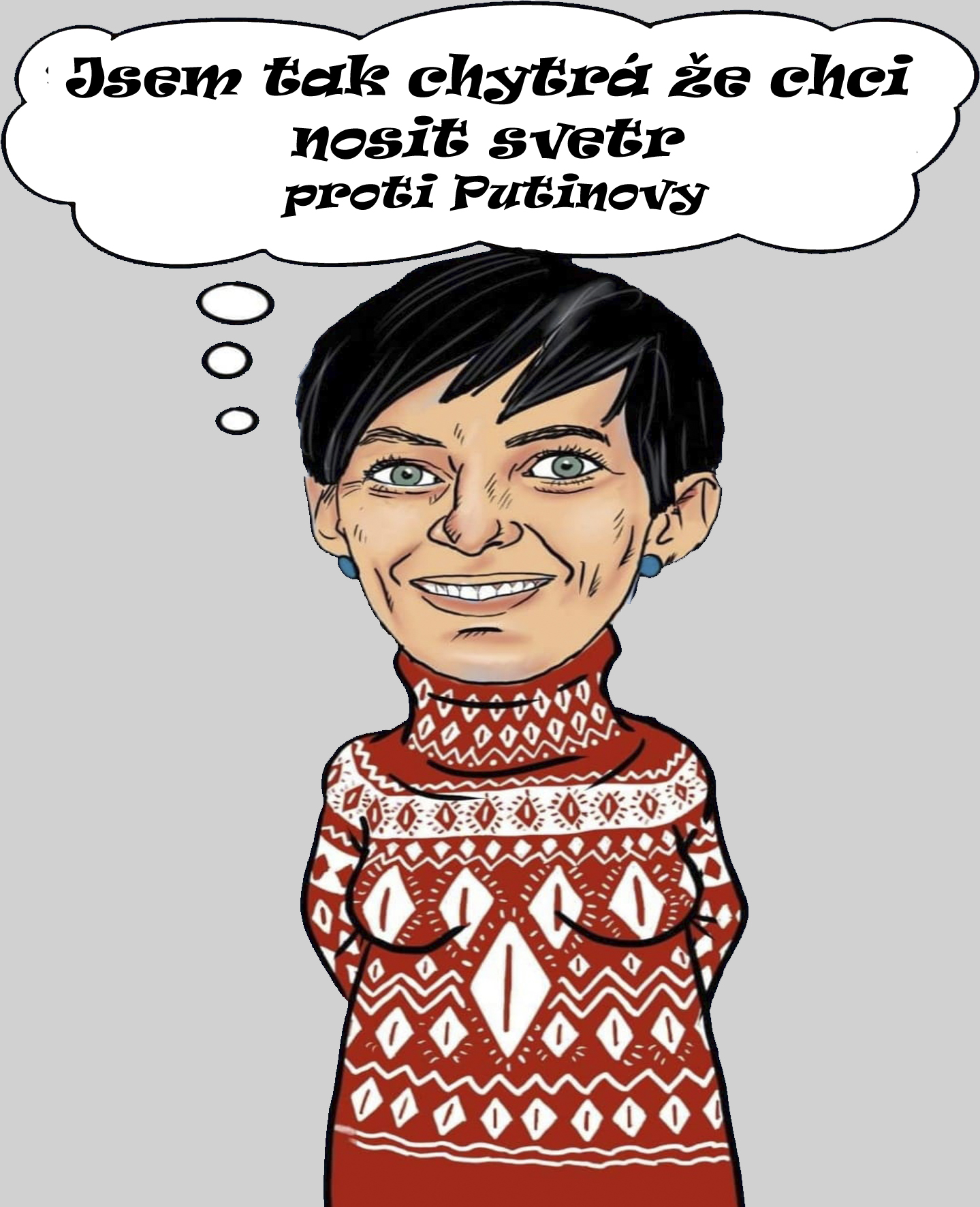 Tričko s potiskem Pekarová: Svetr proti Putinovi